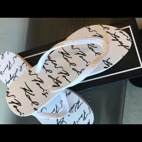 Gorgeous, Karl Lagerfeld Paris flip flops ❤️ - Picture 3 of 5